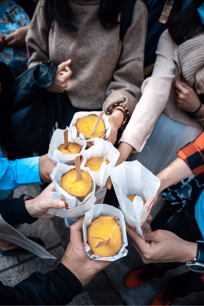 Friends sharing a meal